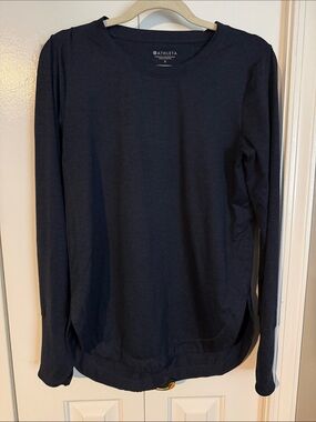Athleta Navy Long Sleeve Crew Tunic